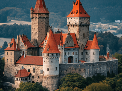 Hrad Bouzov očima AI