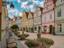 Telč očima AI
