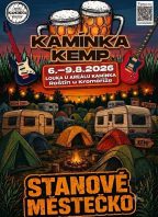 Stanové městečko pro Slavnosti piva KAMÍNKA KEMP Roštín 2026