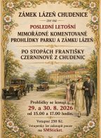 Poslední letošní komentované prohlídky parku a zámku Lázeň
